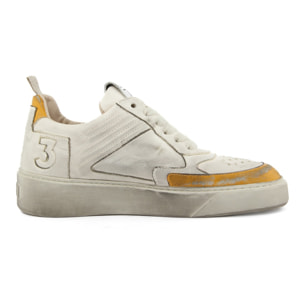 Sneakers Donna - Colore : White_Ocra