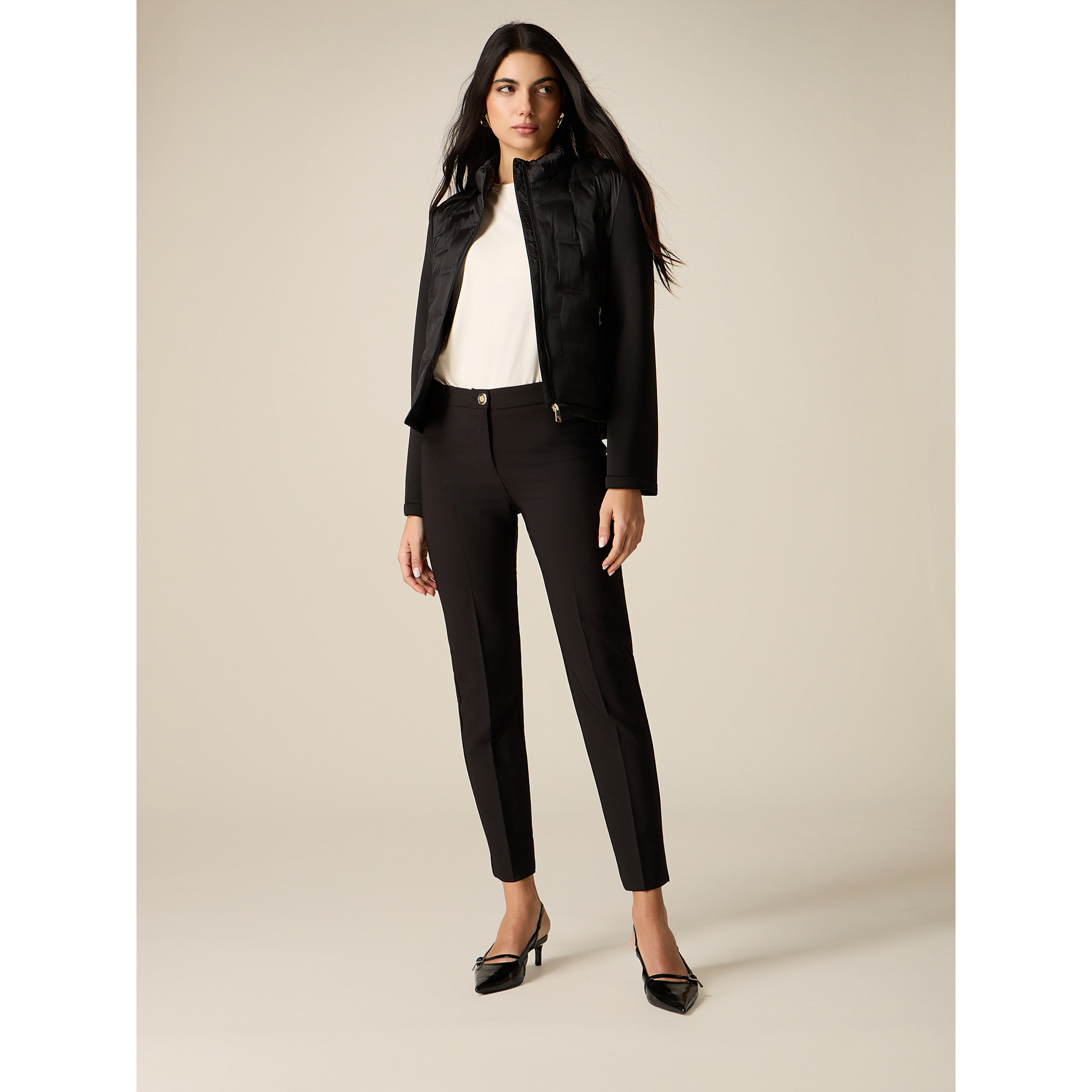 Oltre - Pantalones de tejido técnico - Negro
