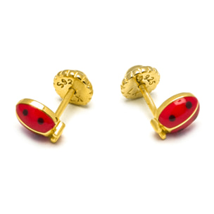 Pendientes Nenon acabado oro amarillo 18k