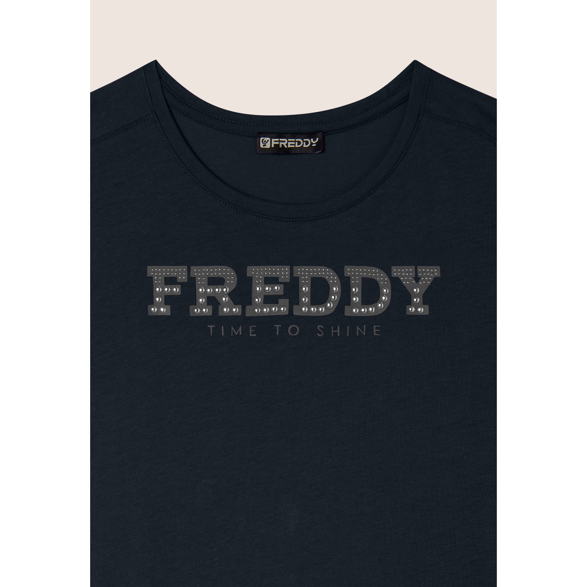 Vestito in jersey con perline dorate