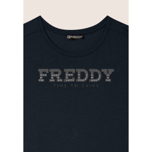 Vestito in jersey con perline dorate