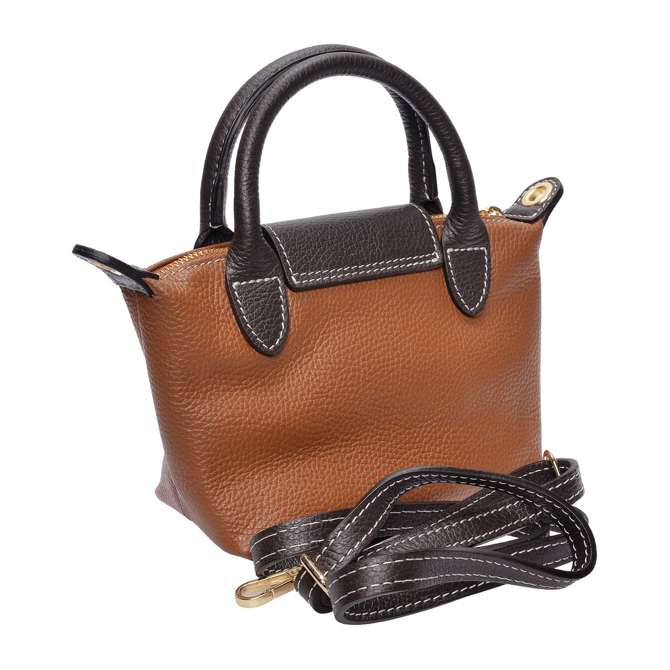 Borsa a spalla Anna Luchini Cammello