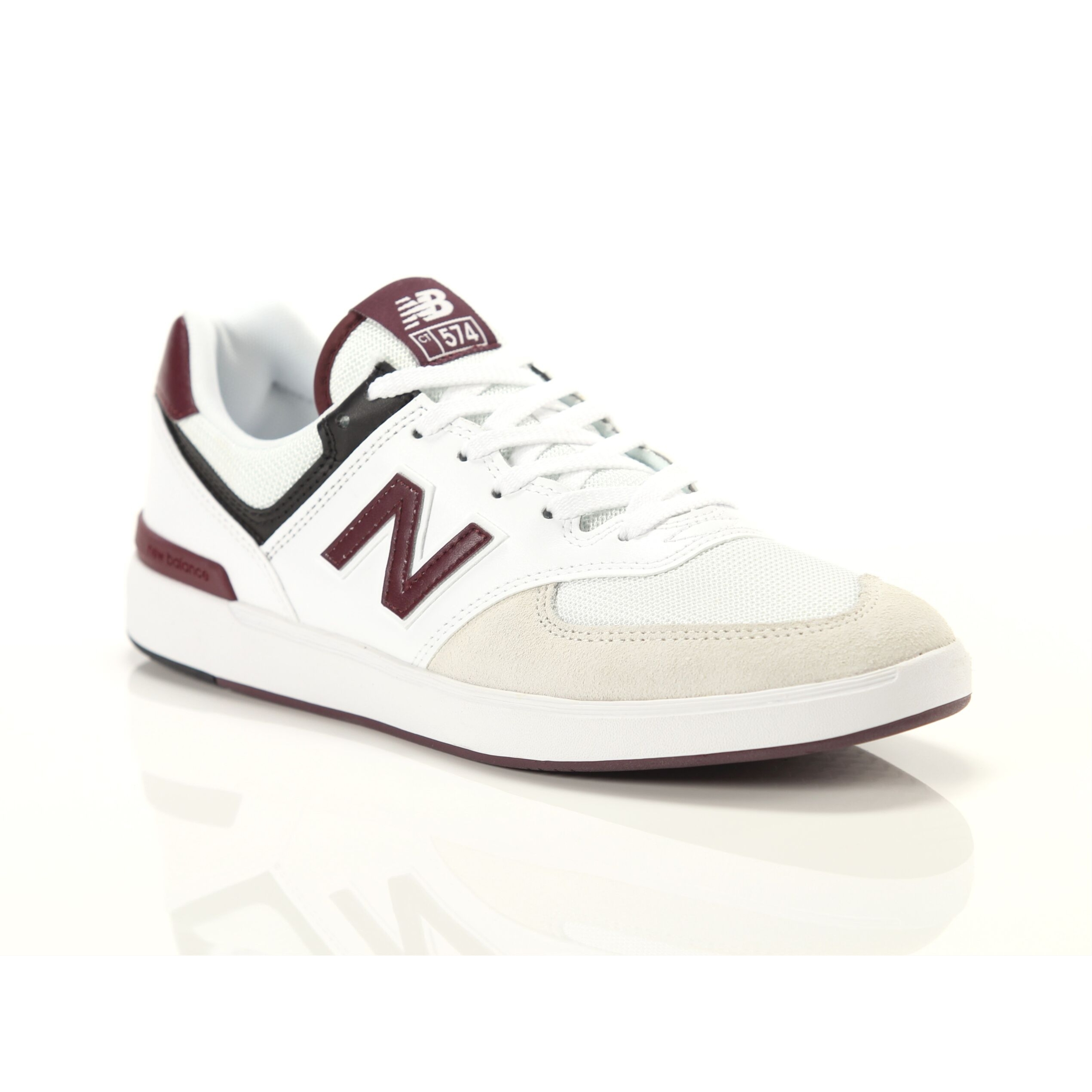 New Balance Sneakers New Balance 574 White Red Bianco Privalia