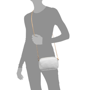 Asola borsa a tracolla, in pelle autentica finitura dollaro.