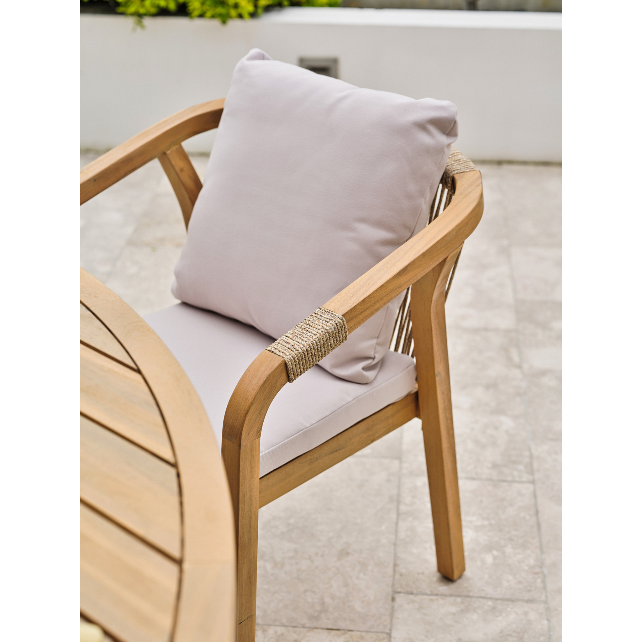 SERENA - Ensemble repas de jardin 8 places en bois d'acacia