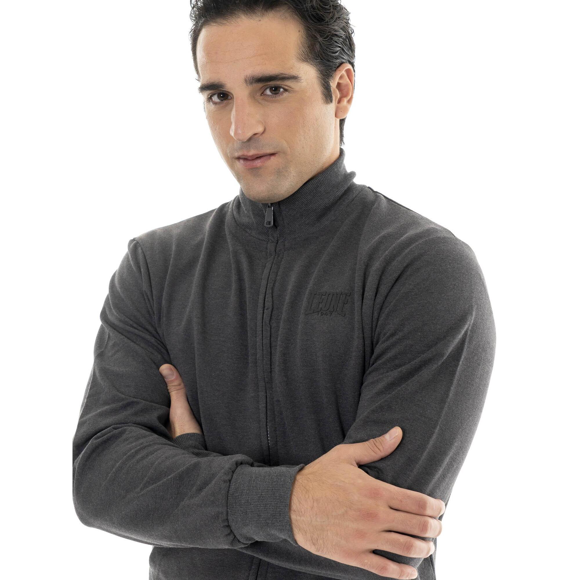 Sudadera de invierno para hombre con cuello alto y cremallera 'Basic'