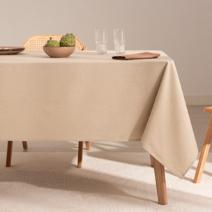 Mantel antimanchas 100% algodón Basic Lino