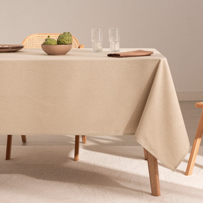 Mantel antimanchas 100% algodón Basic Lino
