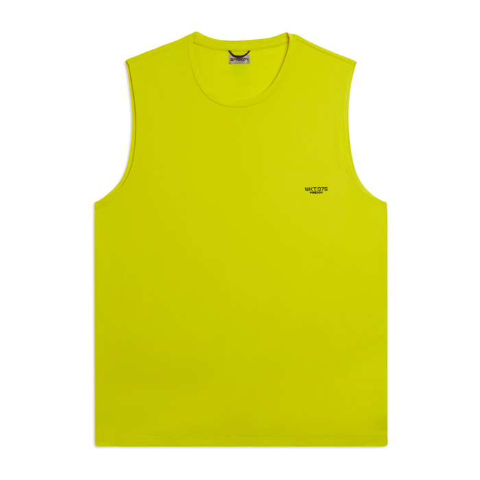 T-shirt senza maniche in tessuto quick dry