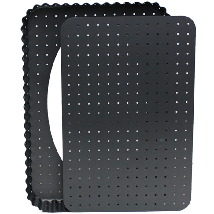 Moule à tarte rectangulaire micro perforé