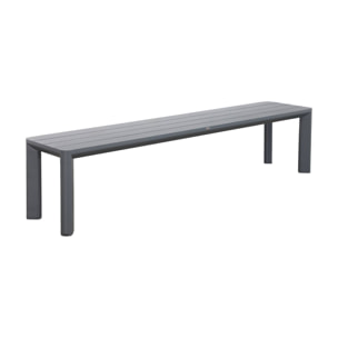 Table de jardin aluminium + 2 bancs SACRAMENTO + MADISON