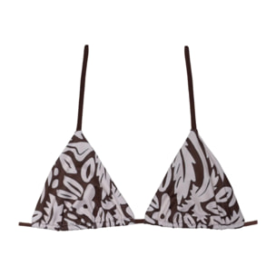 Top de bikini  de triángulo con relleno extraible