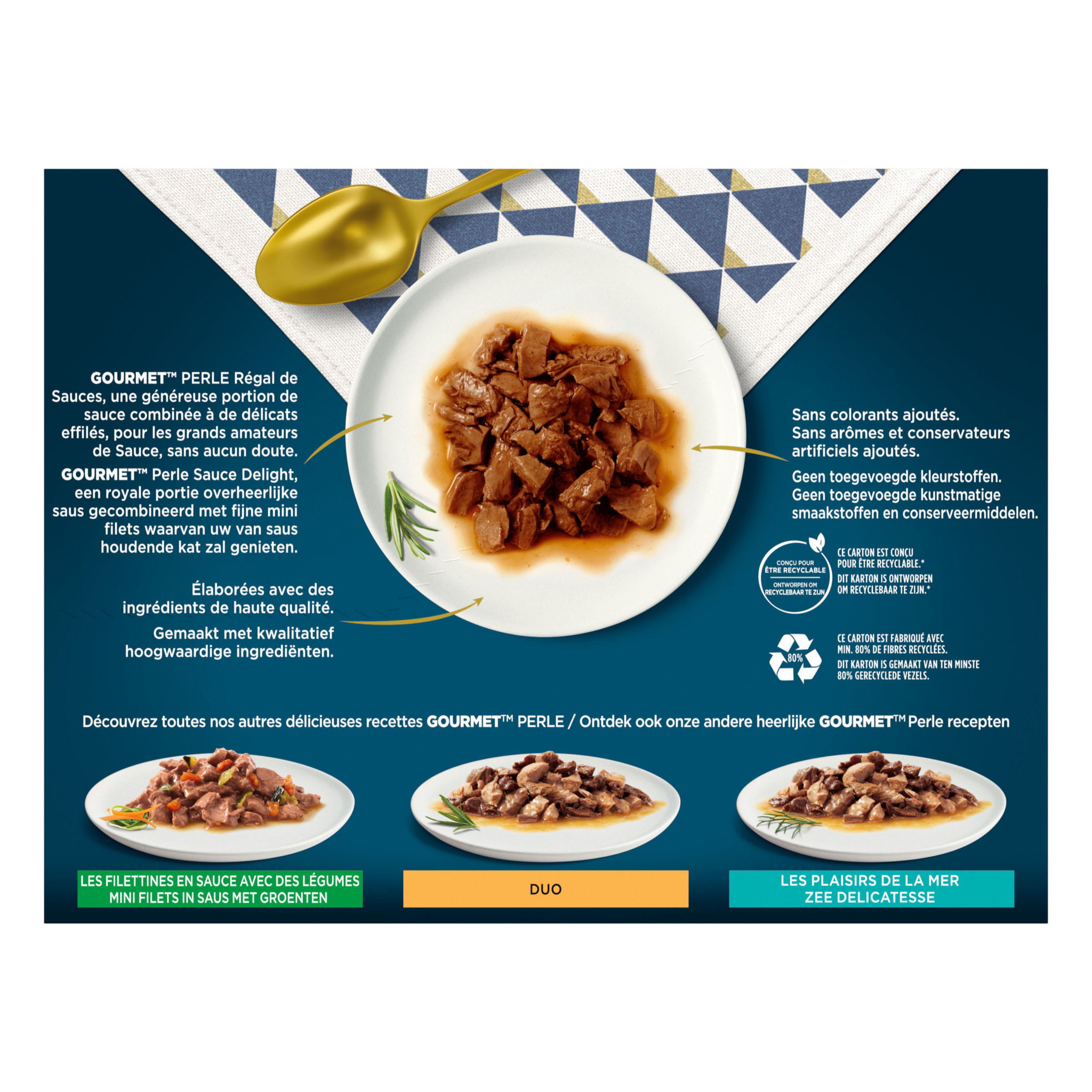 GOURMET PERLE Régal de Sauces 12x85g - Lot de 6