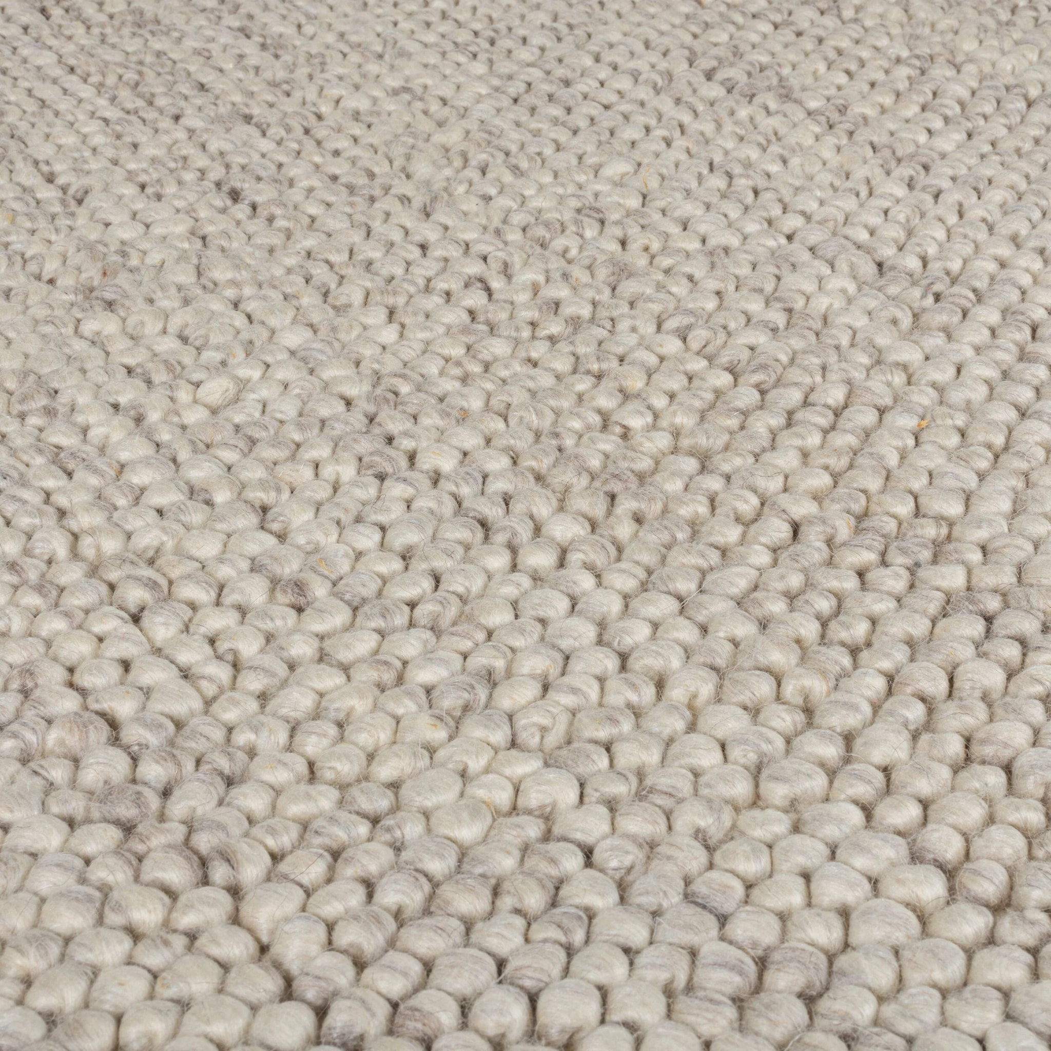 Tapis laine bouclée de couloir MINERALS Beige