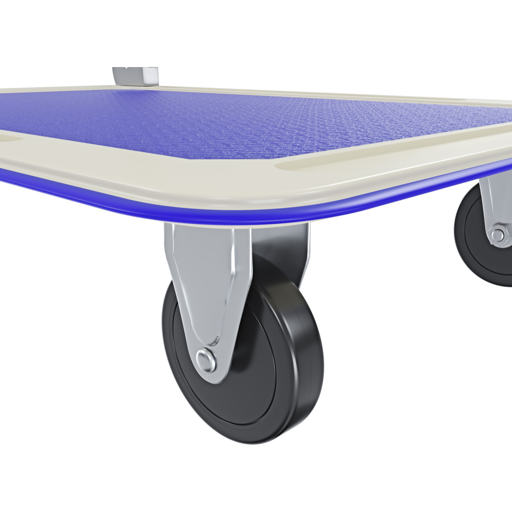 Carrello Richiudibile Pieghevole Portata 150 Kg 4 Ruote Carrellino Trasportatore Pianale Acciaio Antiscivolo Portapacchi Trasporto 82 x 48 x 72 Cm Blu