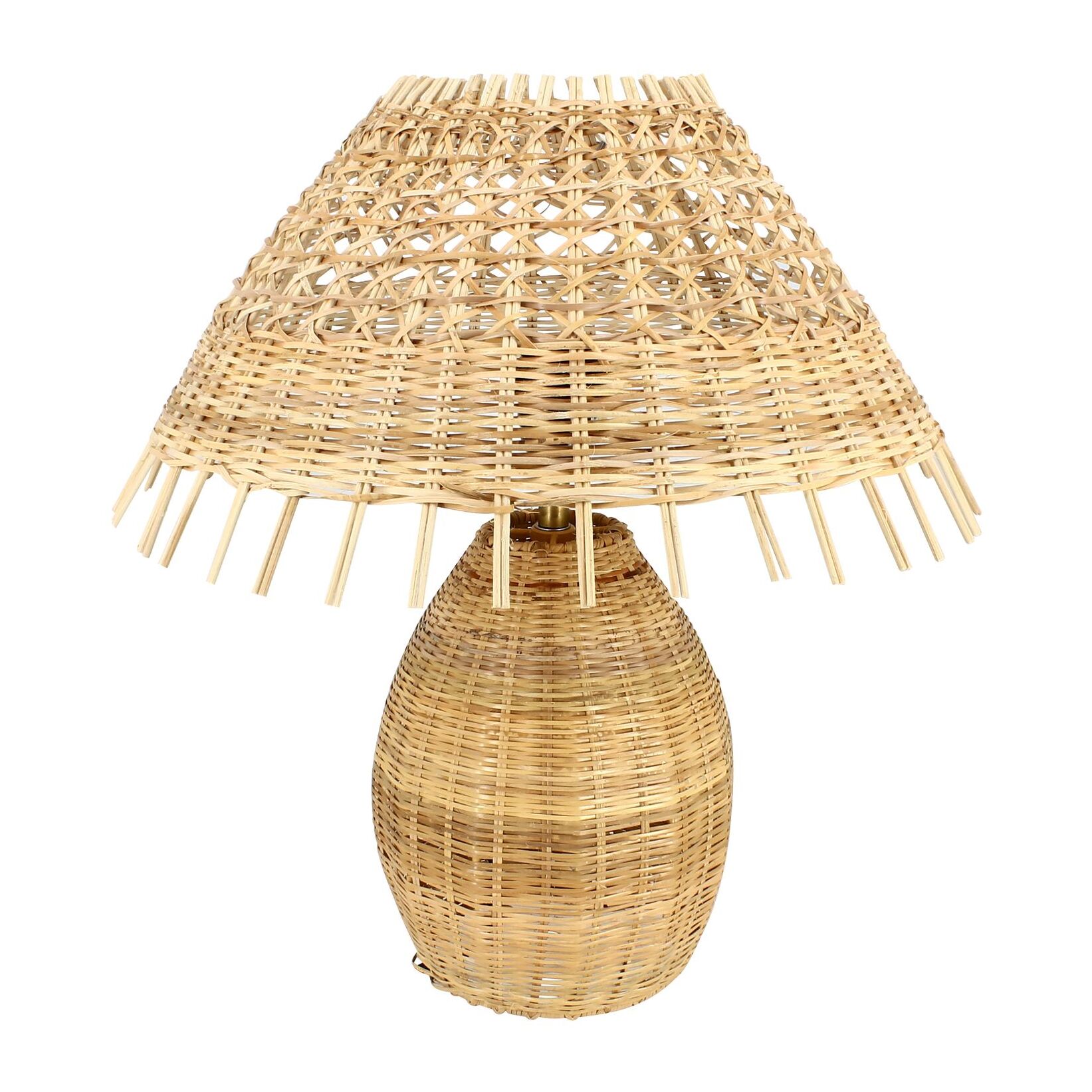 Lampe à poser en rotin h44cm JOYCE