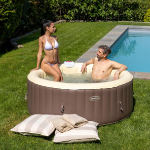 Spa Idromassaggio Rotonda Gonfiabile Riscaldata 2-4 Persone EASE.ZONE 185x65cm 800L Pompa Super Silenziosa Integrata