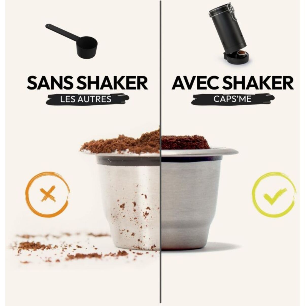 Coffret CAPS ME Noir compatible avec les machines Nespresso® Original,