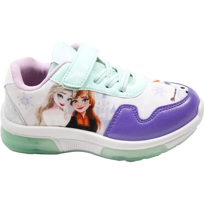 Deportiva Suela Pvc Con Luces Frozen