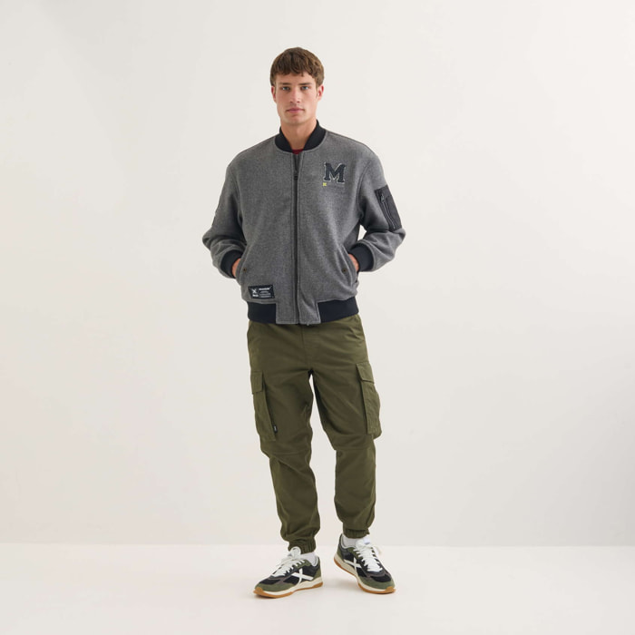 Chaqueta MUNICH Blast streetwear hombre de poliéster plateado