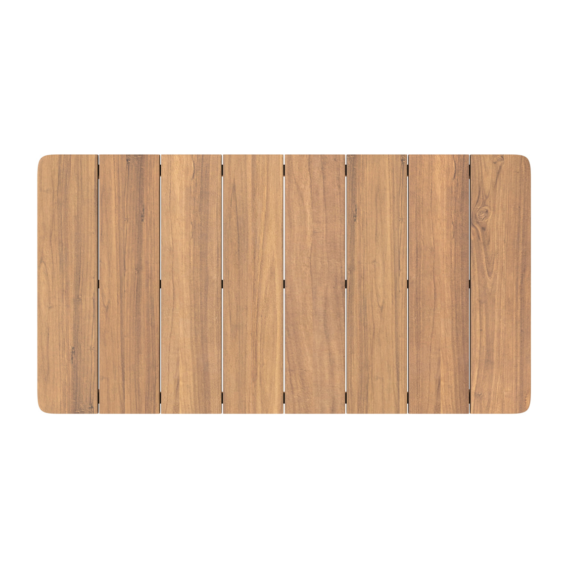 Table basse rectangulaire de jardin en bois de teck massif - Nadila