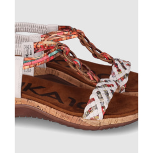 Sandalias - Blanco - Tacón: 5 cm