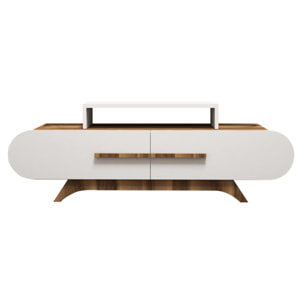 Meuble TV en bois "Rose" - 145 x 36 x 49 cm - Blanc