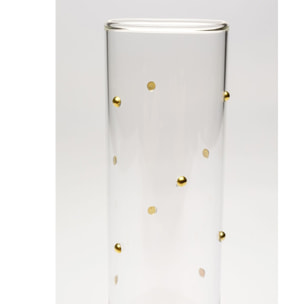 Flûtes à champagne Glam Dots dorées set de 4 Kare Design