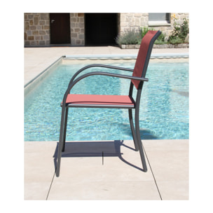 Ensemble table et chaises de jardin  - terracotta - HONFLEUR BEZIERS