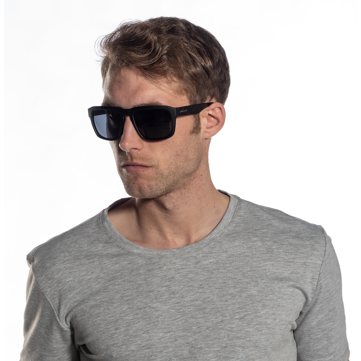 Gafas de sol OCEAN BIDART - Frente mate con patillas en negro mate y / Ahumada