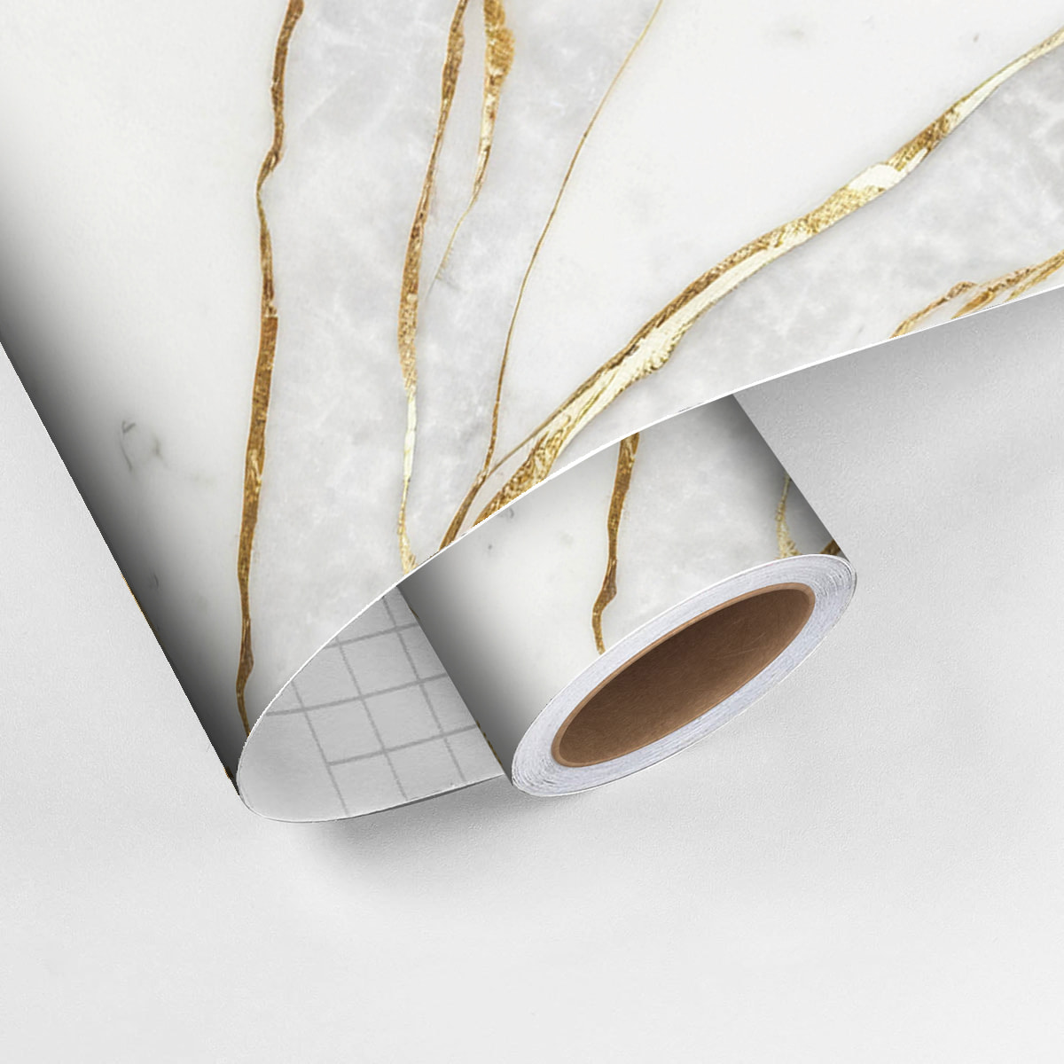 Revêtement sticker sol - MARBRE DE CAGLIARI - Rouleau adhésif Protection Anti-dérapant