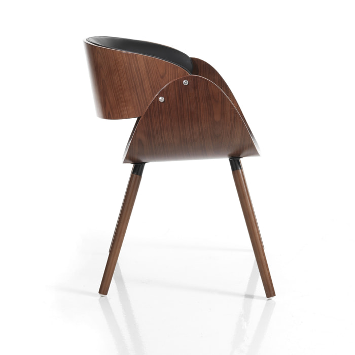 Sedia VISBY EVO DARK WOOD