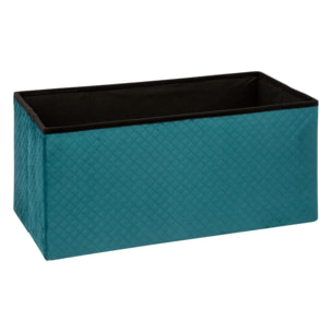 Pouf double pliant Velours Bleu Mix N' Modul