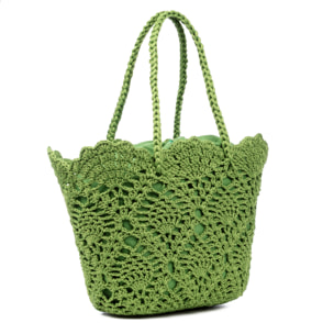 Zelbio bolso de hombro mujer. Fabricado en algodón.