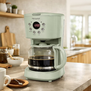 Cafetière electrique 1,5L celadon RETRO