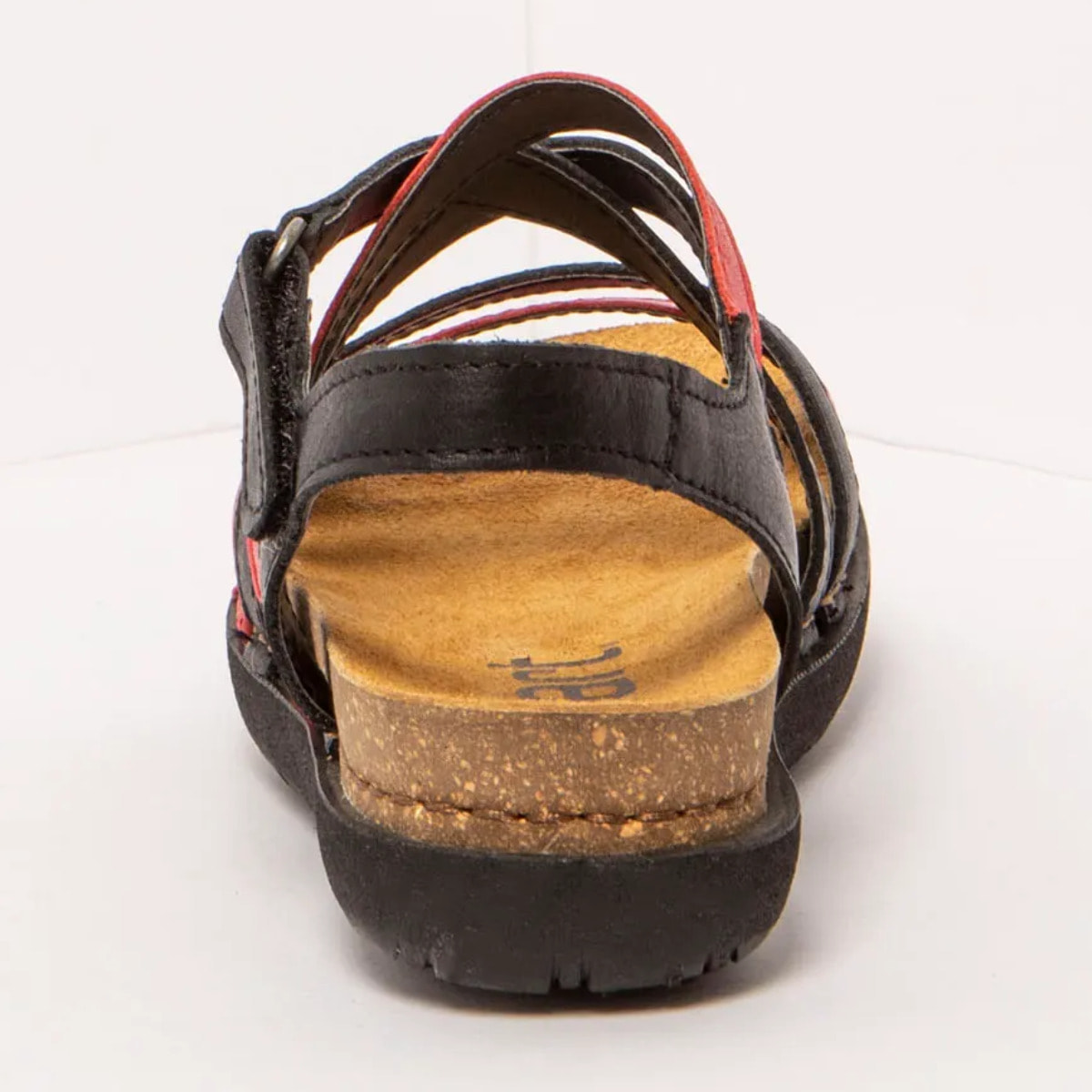 Sandalias 1714 NAPPA BLACK-RED /RHODES color Black-red