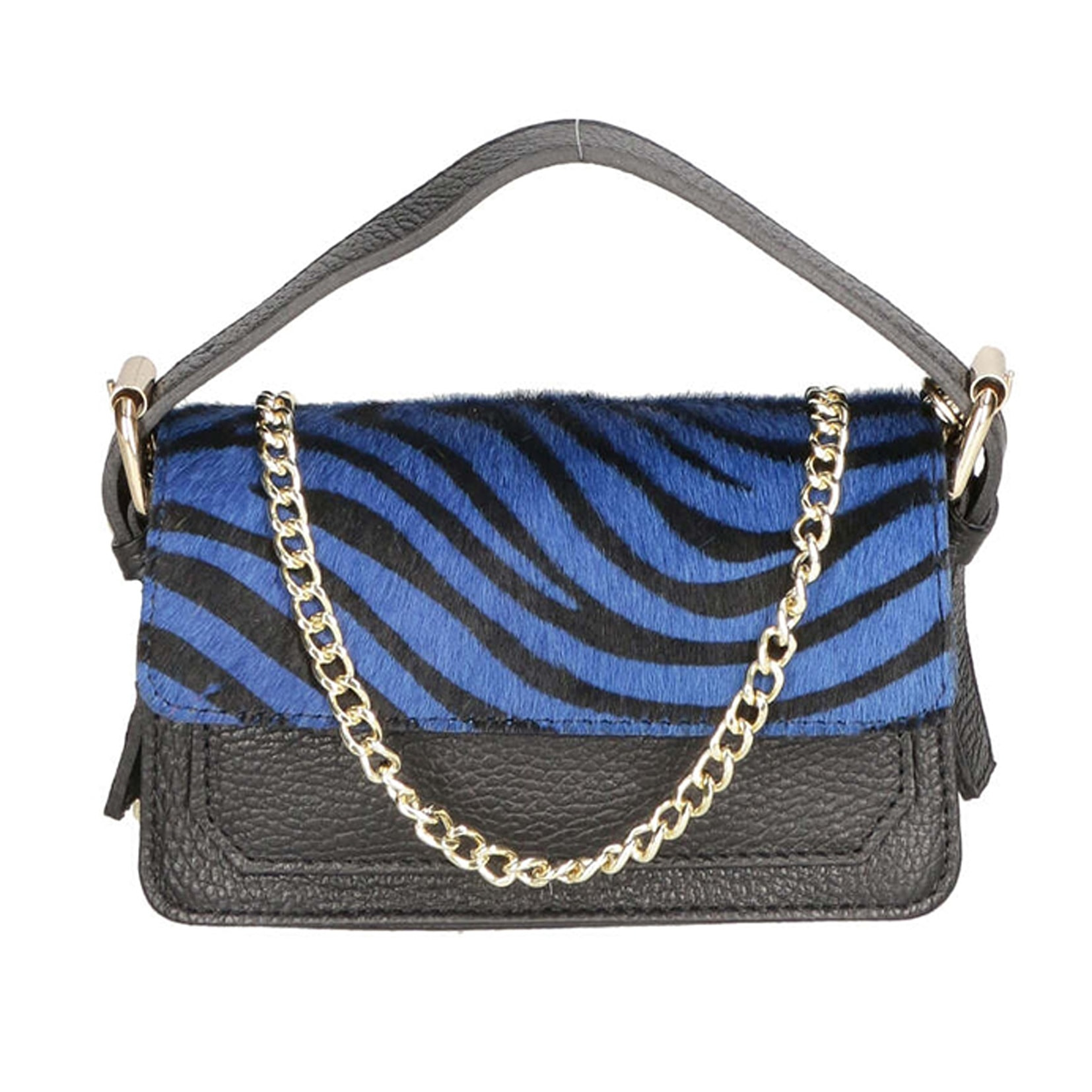 Borsa a mano da donna - Modello Aleide - Vera pelle - 18.0 x 11.0 x 6.5 cm
