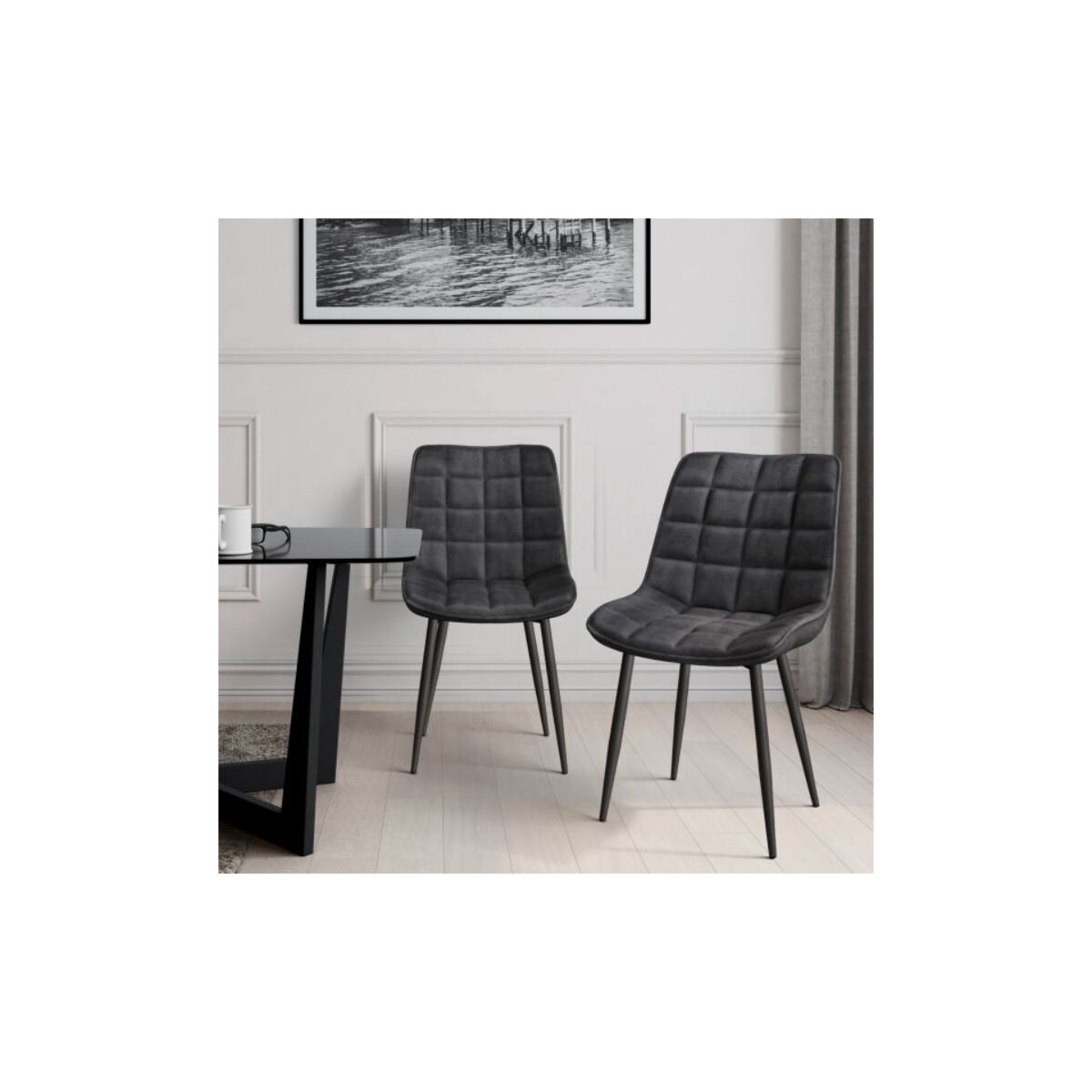 Chaises Melinda - Gris anthracite