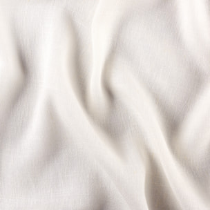Rideau tamisant à œillets polylin satin - Blanc