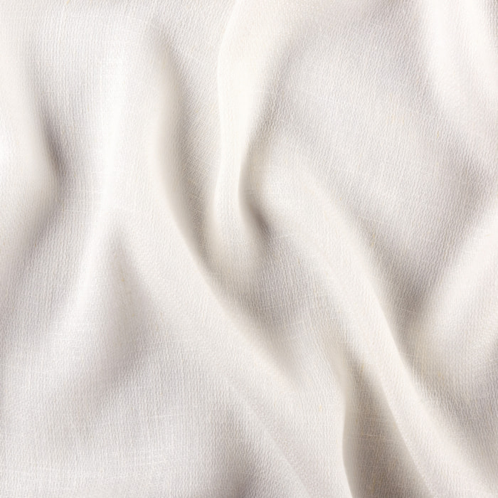 Rideau tamisant à œillets polylin satin - Blanc