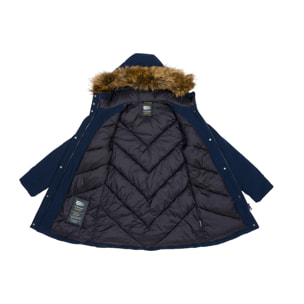 Parka MATHILDE imbottito impermeabile blu