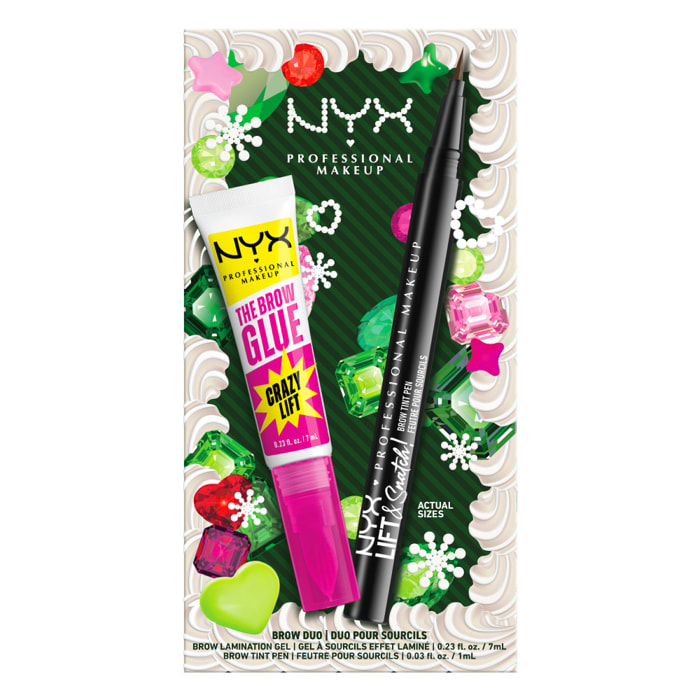 NYX Professional Makeup Bling The Halls Coffret Sourcils Ash Brown