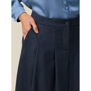 Oltre - Gonna svasata midi - Blu