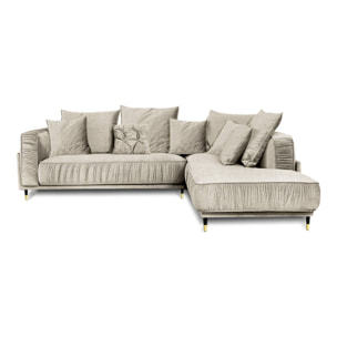 Canapé Tissu Angle droit Fiorenzo - 4 Places