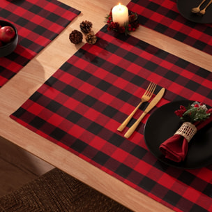 Nappe anti-tâches INDIV. XENIA ROUGE-NOIR (2 ud.)