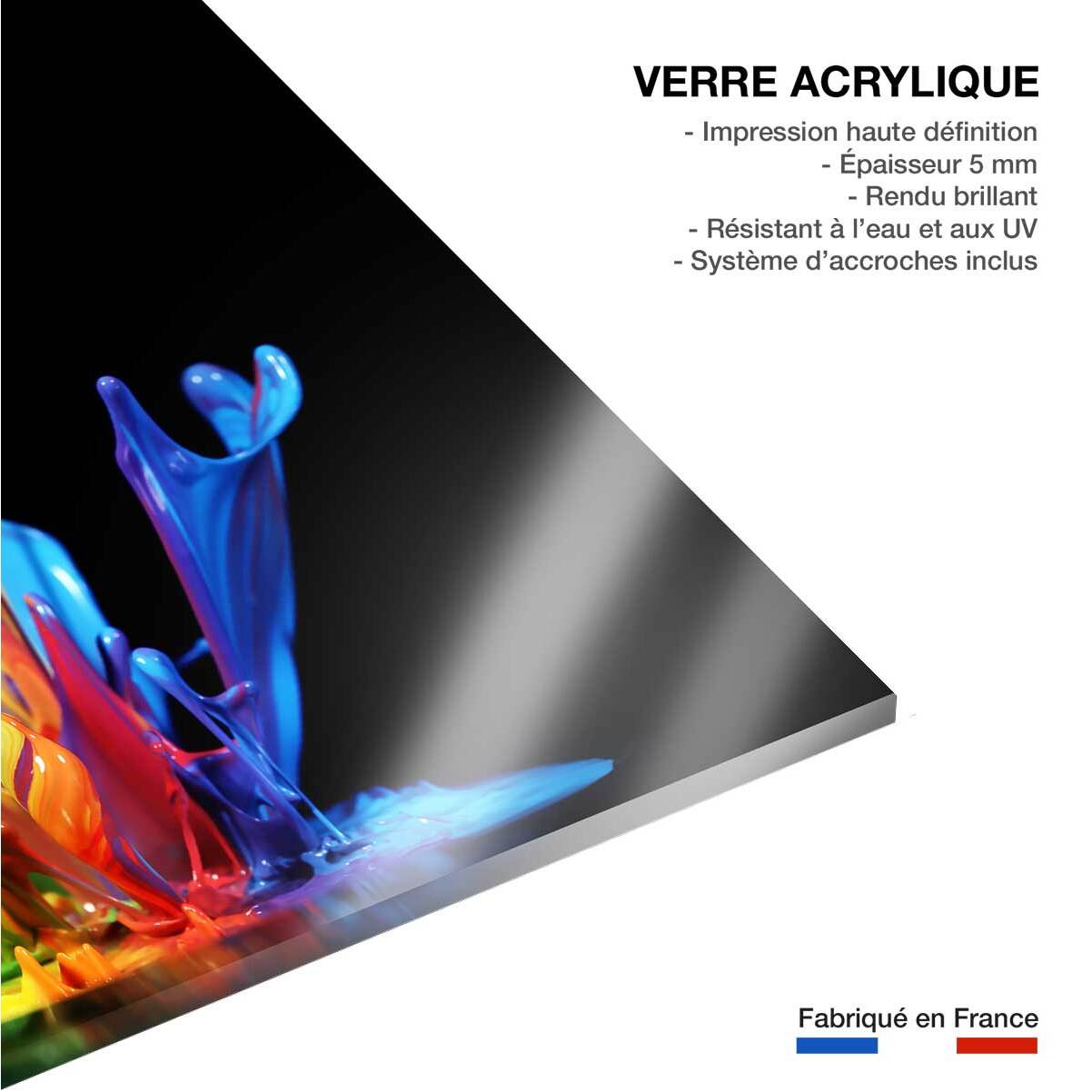 Tableau deco splash Tableau plexiglas