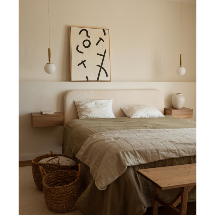 Cuadro blanco y negro decorativo sobre algodón con bastidor de madera pintado artesanalmente con pintura óleo en varias medidas