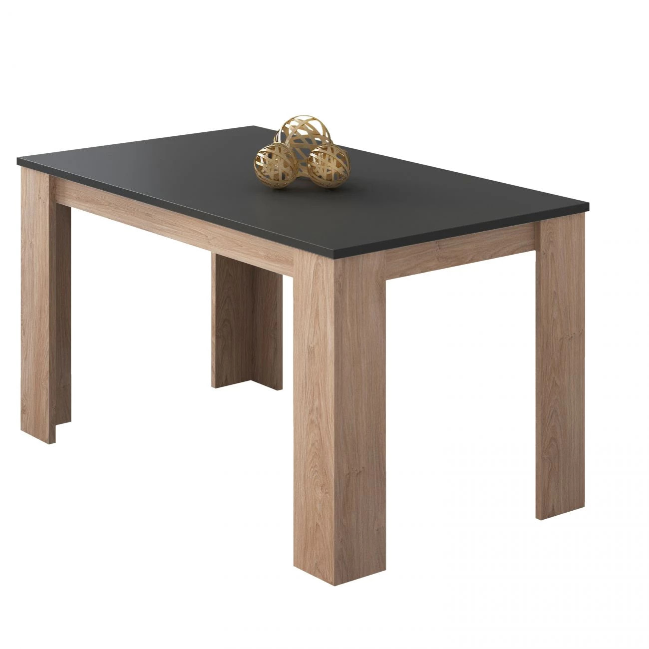 Mesa de comedor Berta 140 Roble - Grafito