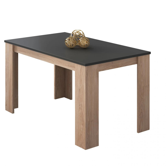 Mesa de comedor Berta 140 Roble - Grafito