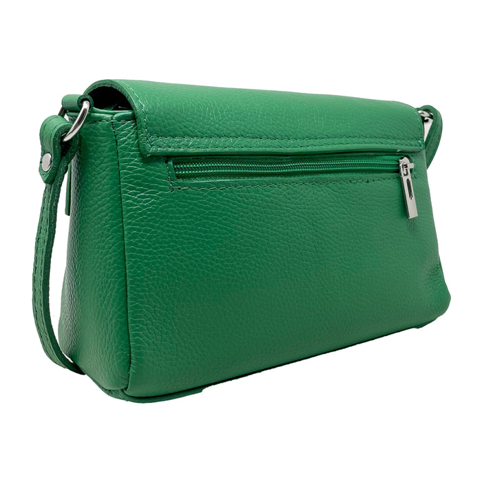 Borsetta a Tracolla Clutch in Vera Pelle Made in Italy